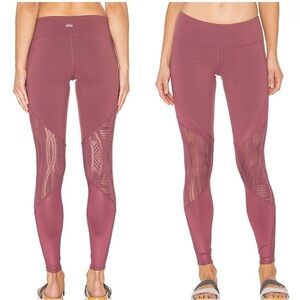 ALO Yoga Burgundy Vitality Leggings 💪